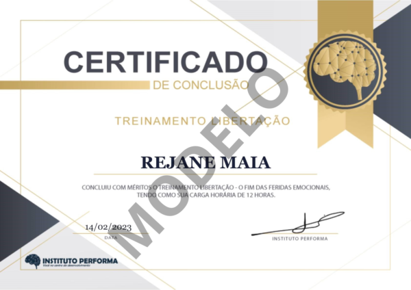 MODELO DO CERTIFICADO O FIM DAS FERIDAS EMOCIONAIS